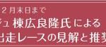 「広尾っ仔が走る全レースの見解」について