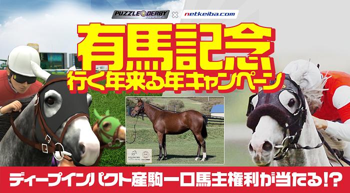 ディープ産駒一口馬主権利が当たる！有馬記念行く年来る年キャンペーン/パズルダービー