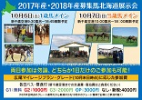 【10/6(土)・8(祝・月)開催】2017年産・2018年産募集馬北海道展示会