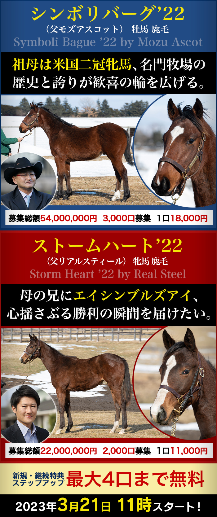 広尾サラブレッド倶楽部リニューアル１６周年記念 2024年２歳馬特別募集のご案内